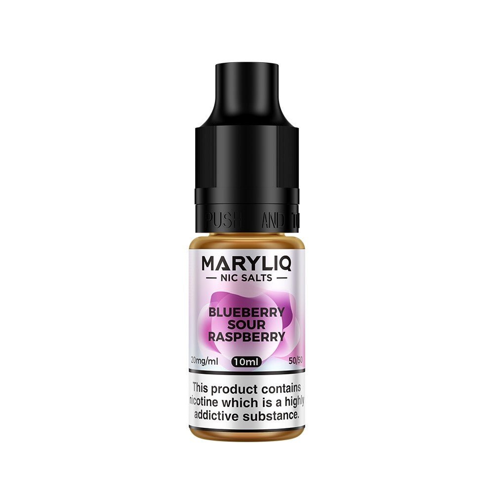 Lost Mary Maryliq - Blueberry Sour Raspberry 10ml Nic Salt 10mg available from the online vape shop Vape Town UK