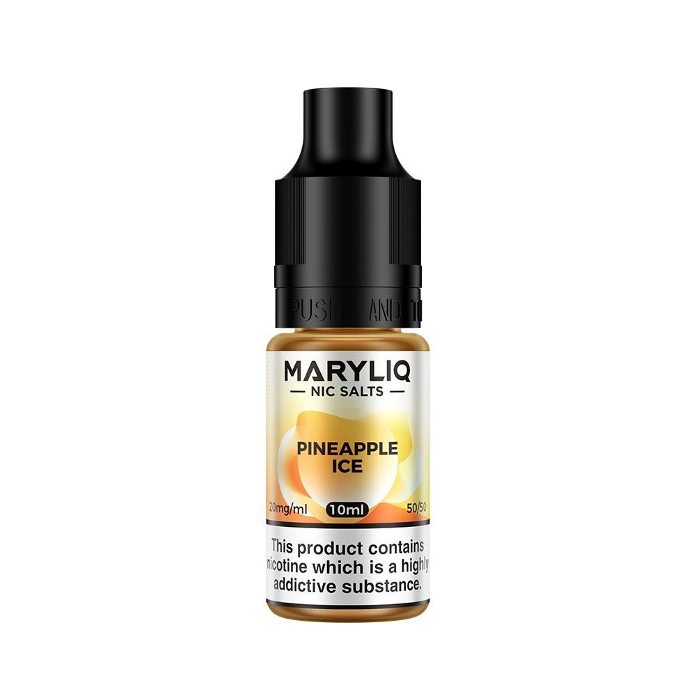 Lost Mary Maryliq - Pineapple Ice 10ml Nic Salt 10mg available from the online vape shop Vape Town UK