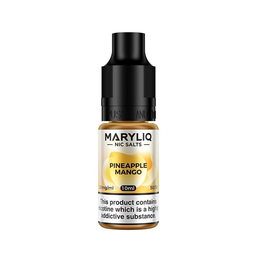 Lost Mary Maryliq - Pineapple Mango 10ml Nic Salt 10mg available from the online vape shop Vape Town UK