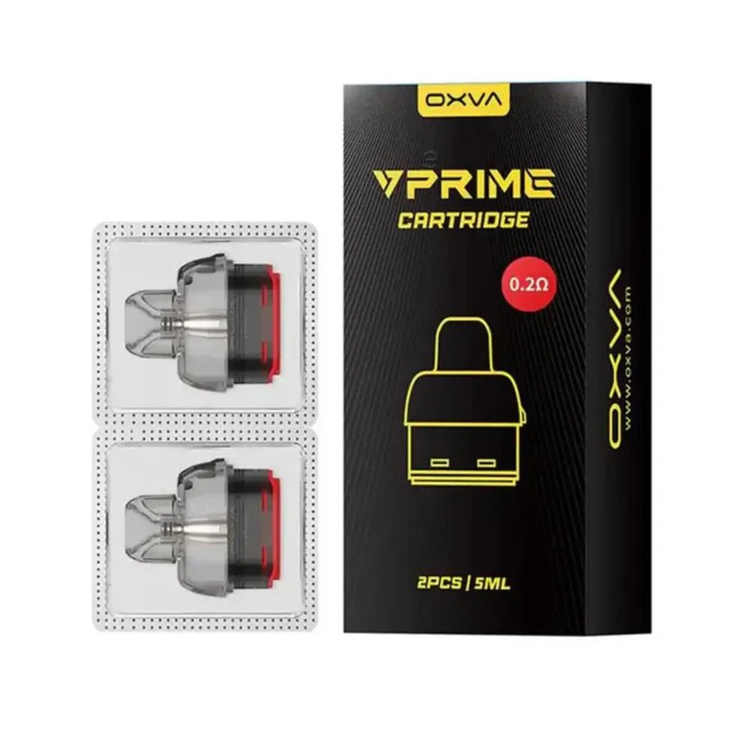 OXVA VPRIME Replacement Pod Cartridges (2 Pack) 0.2 ohm available from the online vape shop Vape Town UK