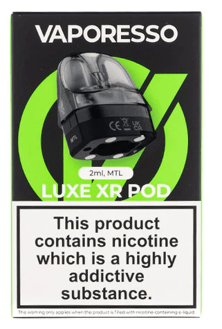 Vaporesso LUXE XR Series Replacement Pods 2 Pack Regular MTL available from the online vape shop Vape Town UK