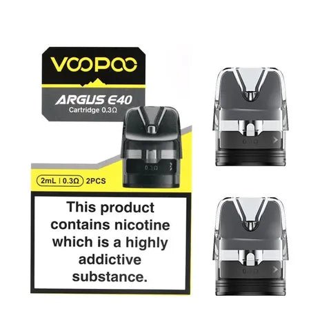 VooPoo Argus E40 Replacement Pod Cartridges (2 Pack) 0.3 available from the online vape shop Vape Town UK