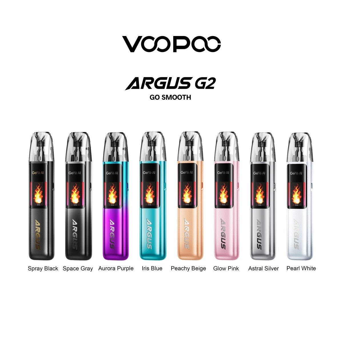 VooPoo Argus G2 Pod Kit Spray Black available from the online vape shop Vape Town UK