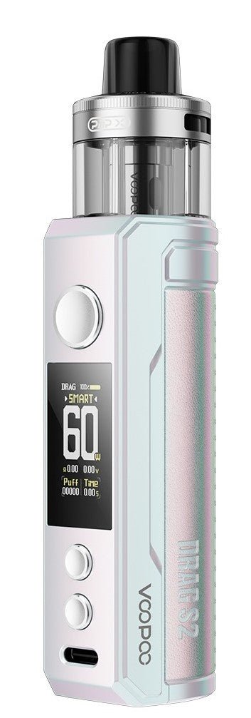 VooPoo Drag S2 Pod Kit Colourful Silver available from the online vape shop Vape Town UK