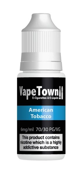 American Tobacco E-Liquid 10ml 0mg available from the online vape shop Vape Town UK