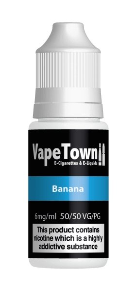 Banana E-Liquid 10ml 0mg available from the online vape shop Vape Town UK