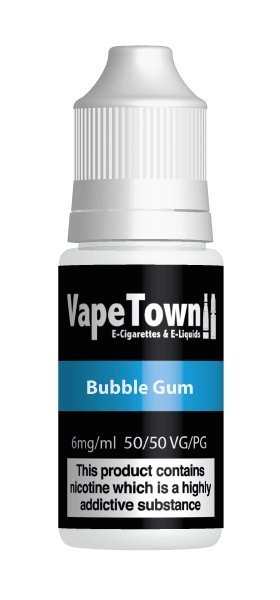 Bubblegum E-Liquid 10ml 0mg available from the online vape shop Vape Town UK