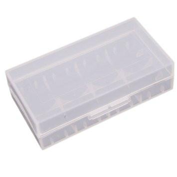 Clear Plastic 18650 Battery Case available from the online vape shop Vape Town UK