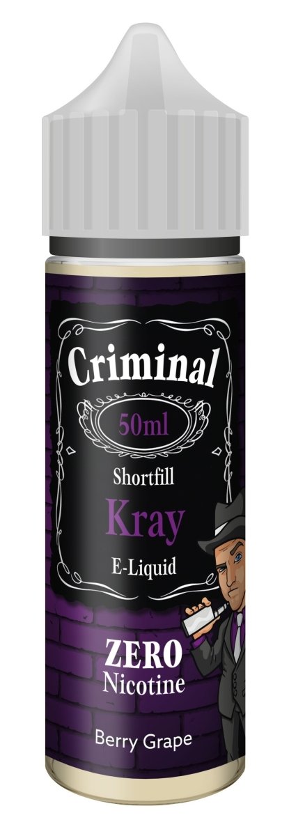 Criminal E-Liquid Kray 50ml available from the online vape shop Vape Town UK