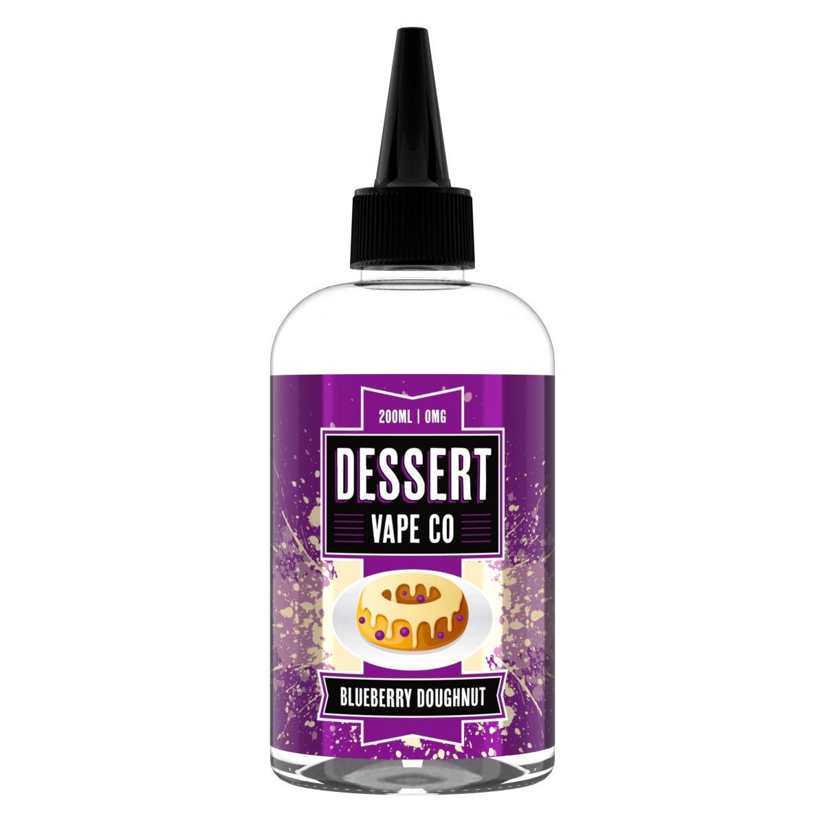 Dessert Vape Co - Blueberry Doughnut 200ml available from the online vape shop Vape Town UK