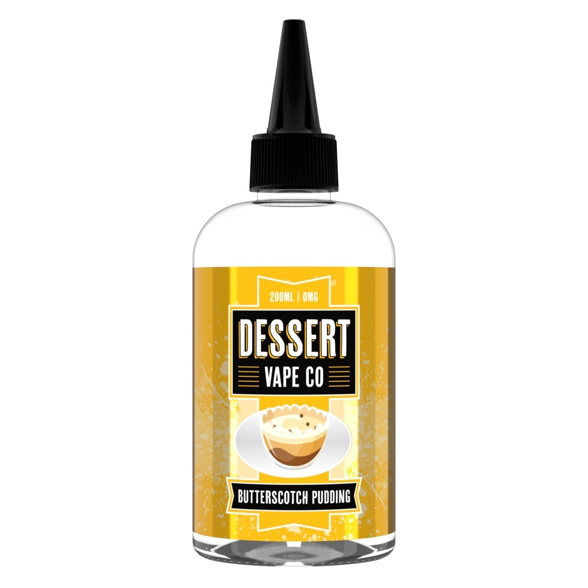 Dessert Vape Co - Butterscotch Pudding 200ml available from the online vape shop Vape Town UK