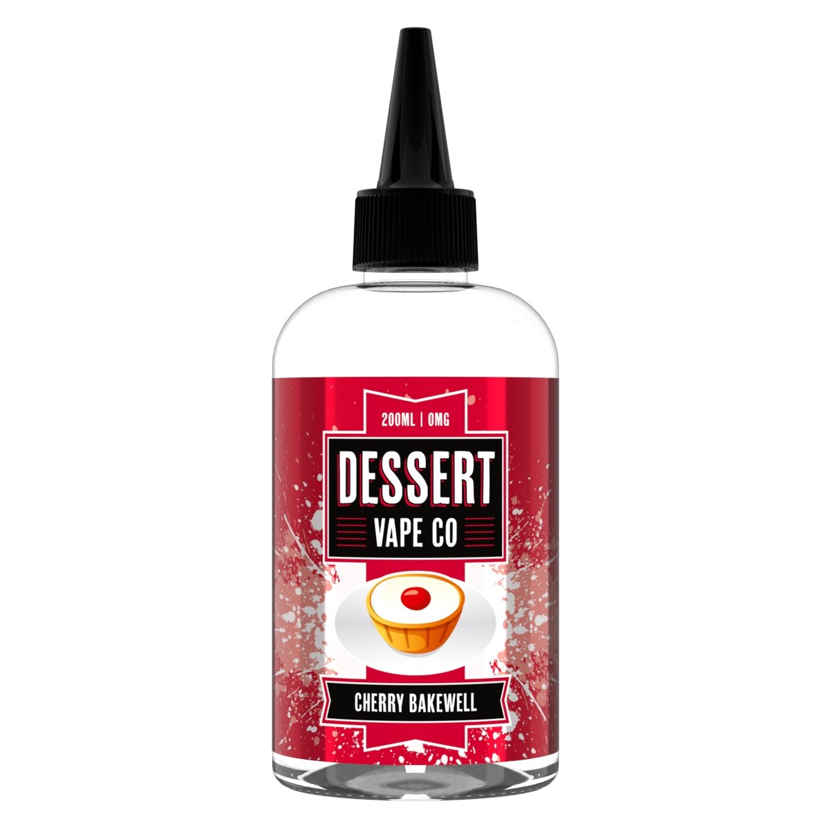 Dessert Vape Co - Cherry Bakewell 200ml available from the online vape shop Vape Town UK