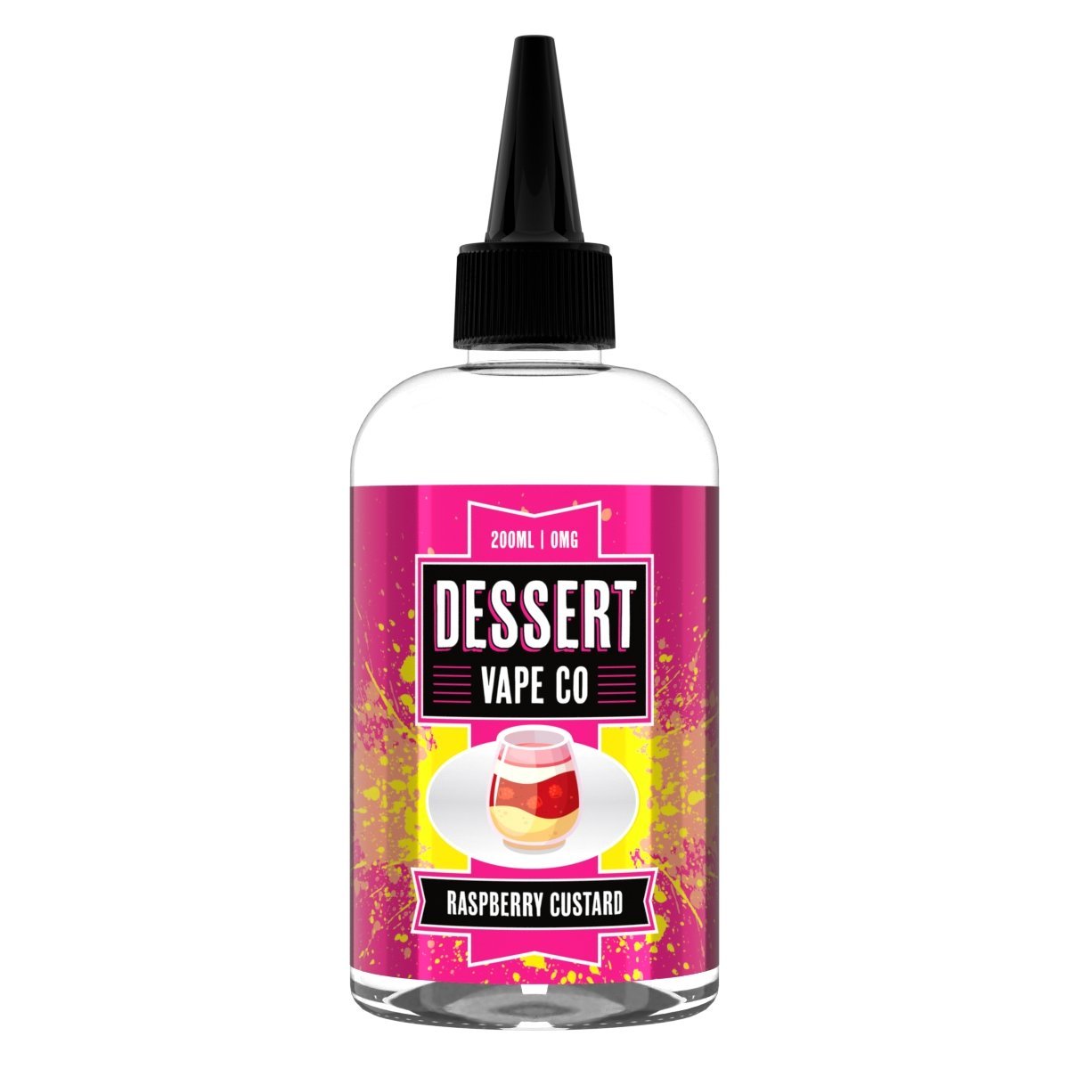 Dessert Vape Co - Raspberry Custard 200ml available from the online vape shop Vape Town UK