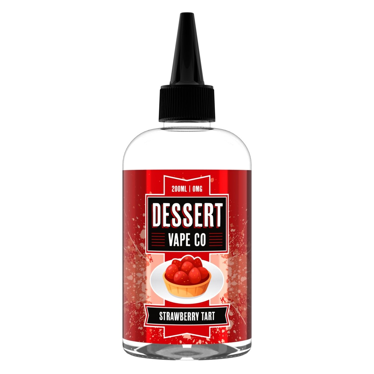 Dessert Vape Co - Strawberry Tart 200ml available from the online vape shop Vape Town UK