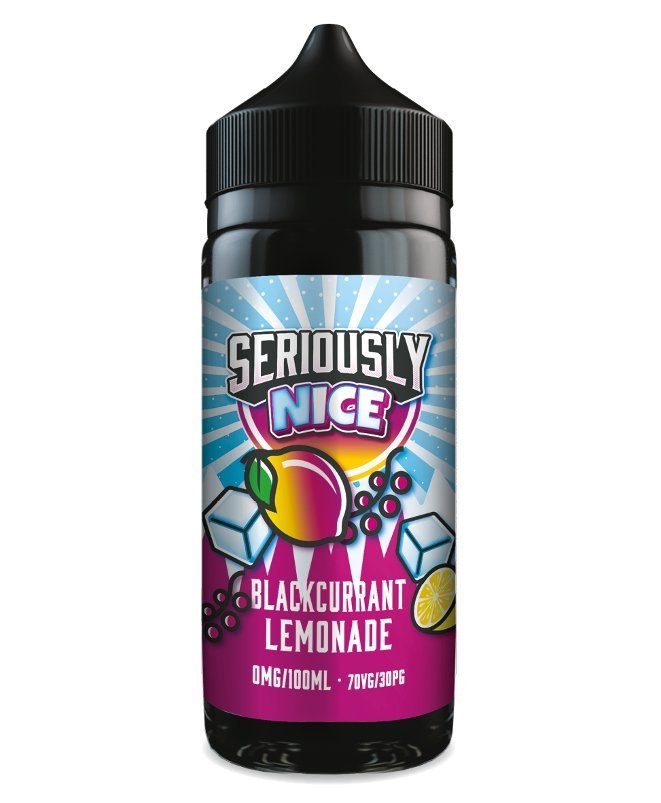 Doozy Seriously Nice - Blackcurrant Lemonade 100ML available from the online vape shop Vape Town UK