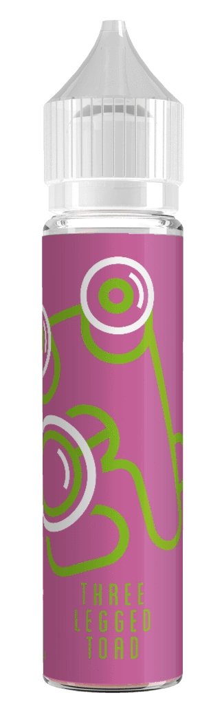 JUJU Three Legged Toad - Kiwi Bubblegum 50ml available from the online vape shop Vape Town UK