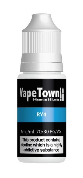 RY4 E-Liquid 10ml 0mg available from the online vape shop Vape Town UK