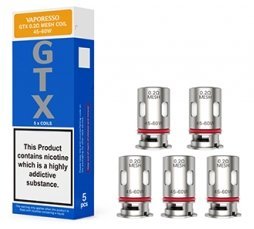 Vaporesso GTX Coils 0.2 OHM available from the online vape shop Vape Town UK